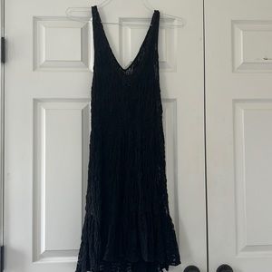 Free people black lace dress
